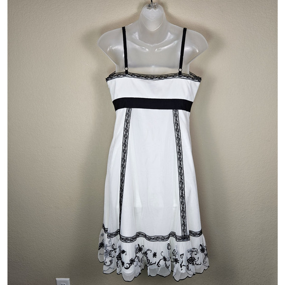 Ann Taylor Loft Lace Embroidered Tulle Dress Womens 4 Party Coquette Romantic - Picture 7 of 16